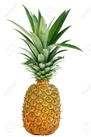 Single Pineapple Fruit Isolated On ...